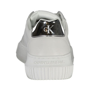 Weißer Polyester-Sneaker
