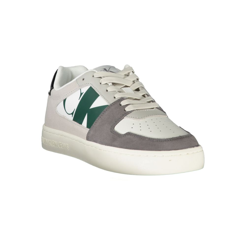 Weiße Polyester Herren Sneaker