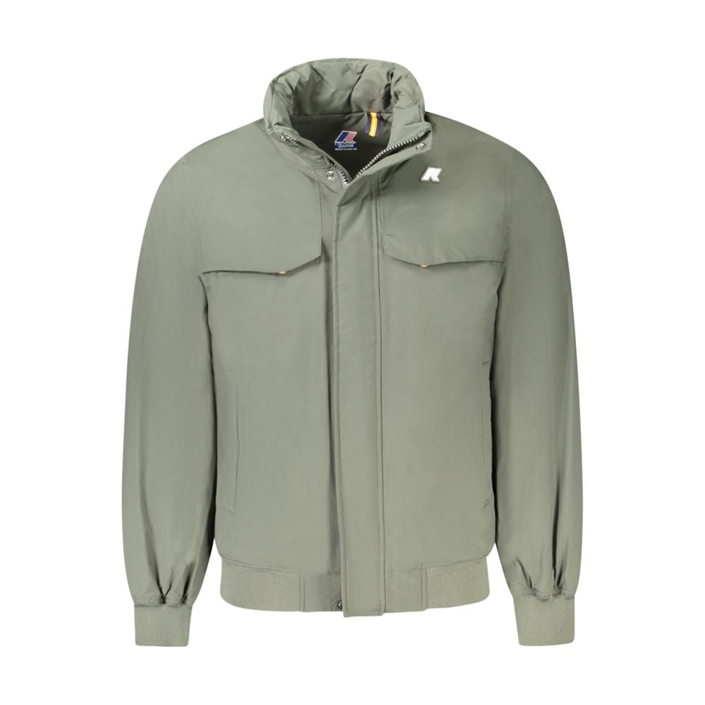 Grüne Polyamid-Herrenjacke