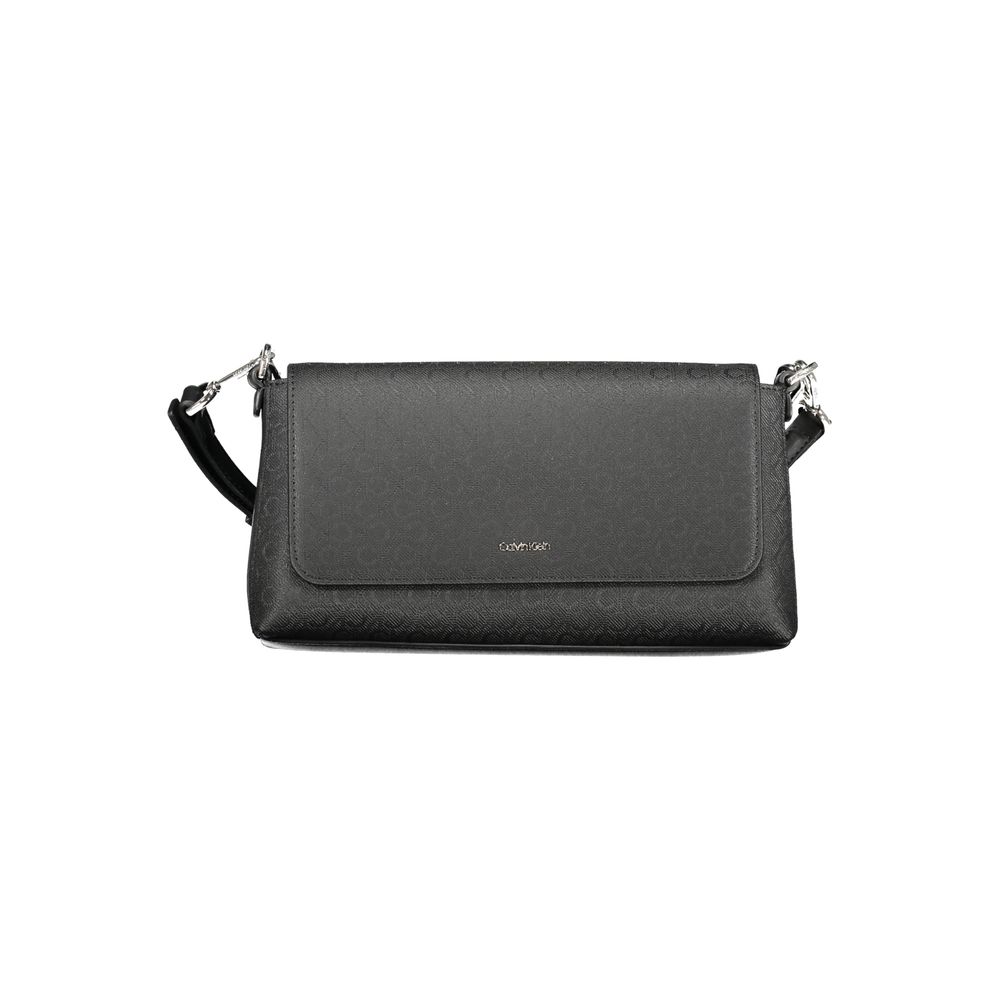 Schwarze Polyester Damen Handtasche