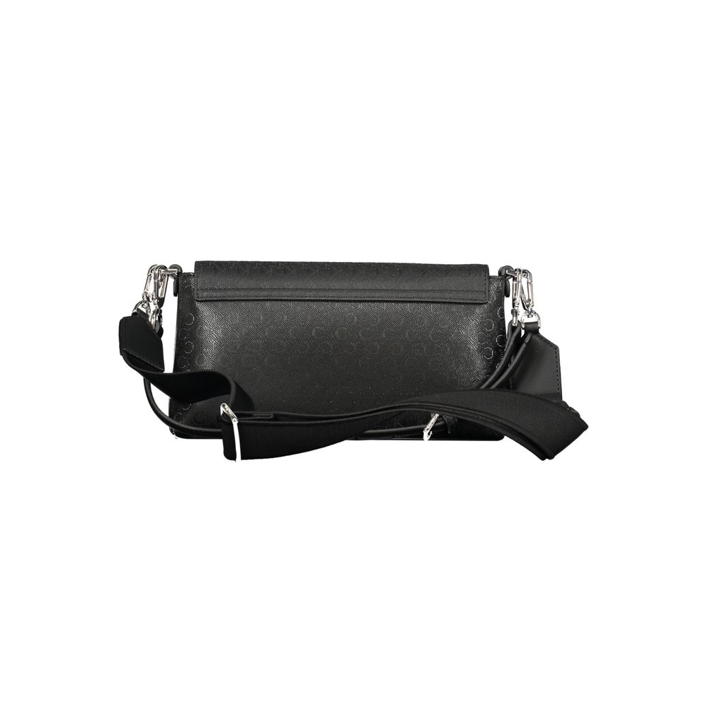 Schwarze Polyester Damen Handtasche