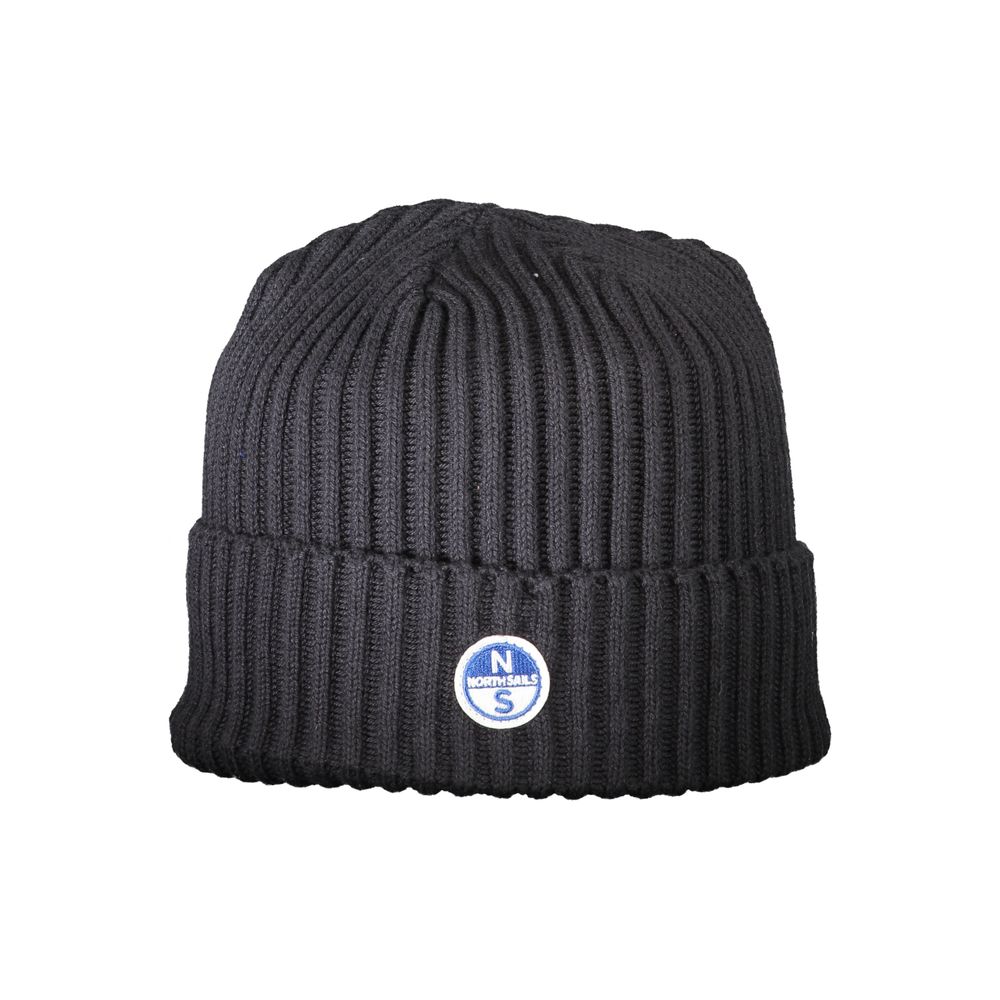 Schwarze Unisex-Kappe aus Baumwolle