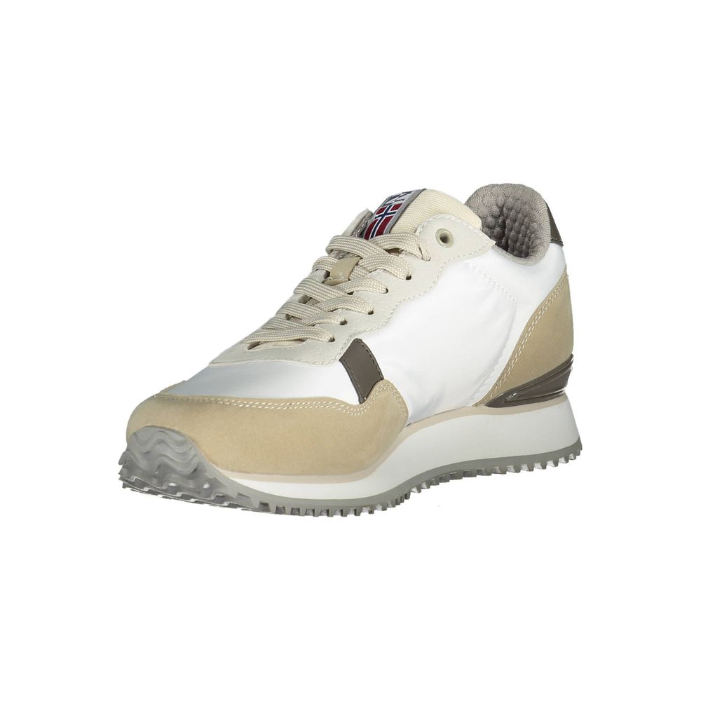 Weiße Polyester Herren Sneaker