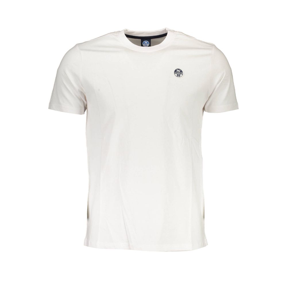 Weißes Herren-T-Shirt aus Baumwolle
