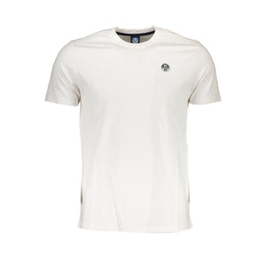 Weißes Herren-T-Shirt aus Baumwolle