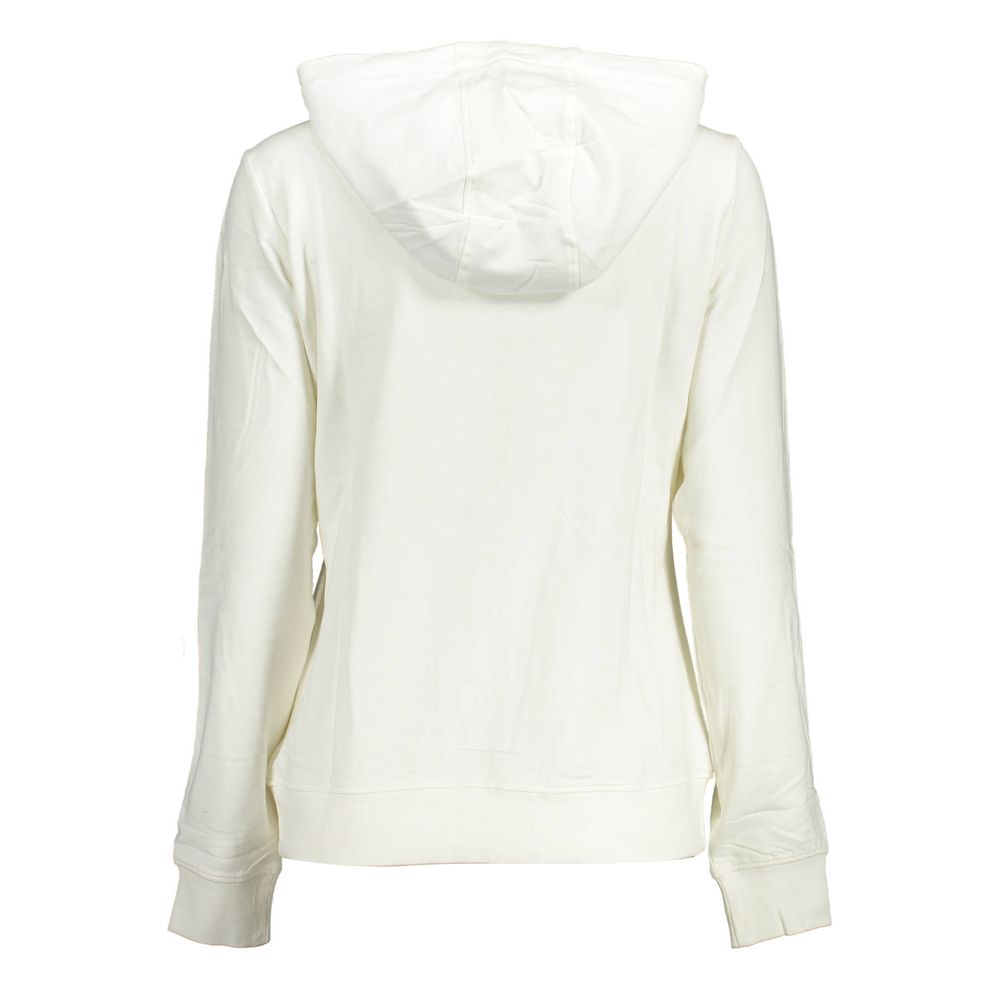 Weißer Baumwollpullover für Damen
