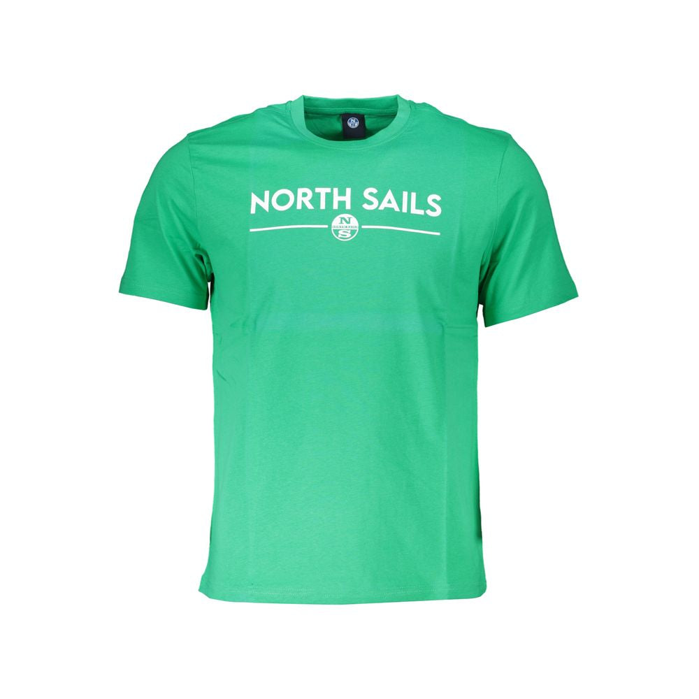 Grünes Baumwoll-T-Shirt