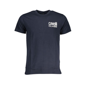 Blaues Baumwoll-T-Shirt