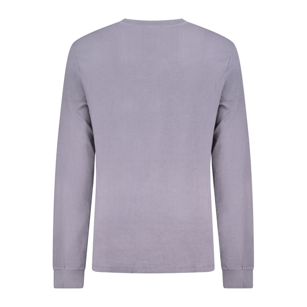 Blauer Baumwollpullover für Herren