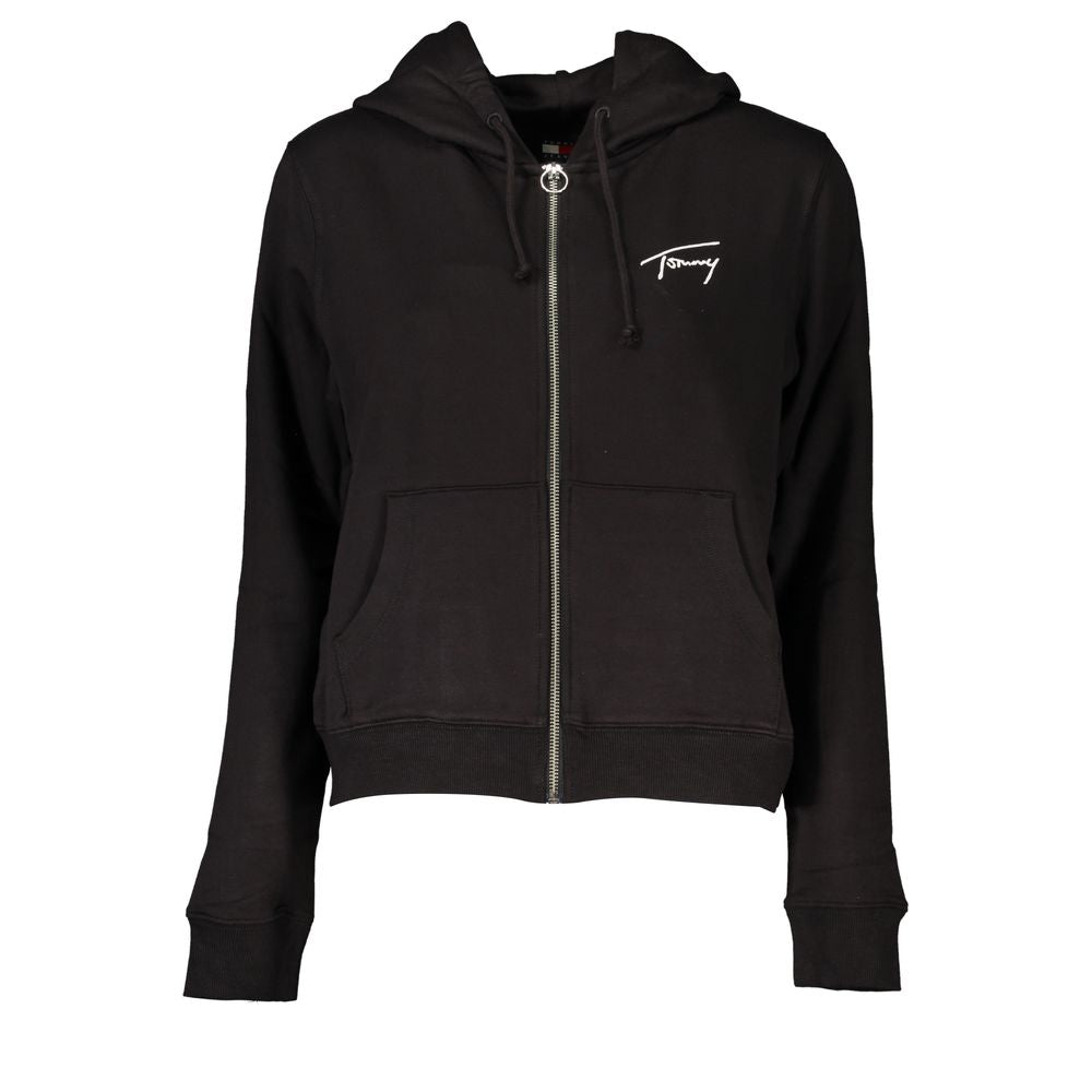 Schwarzer Modal Damen Pullover