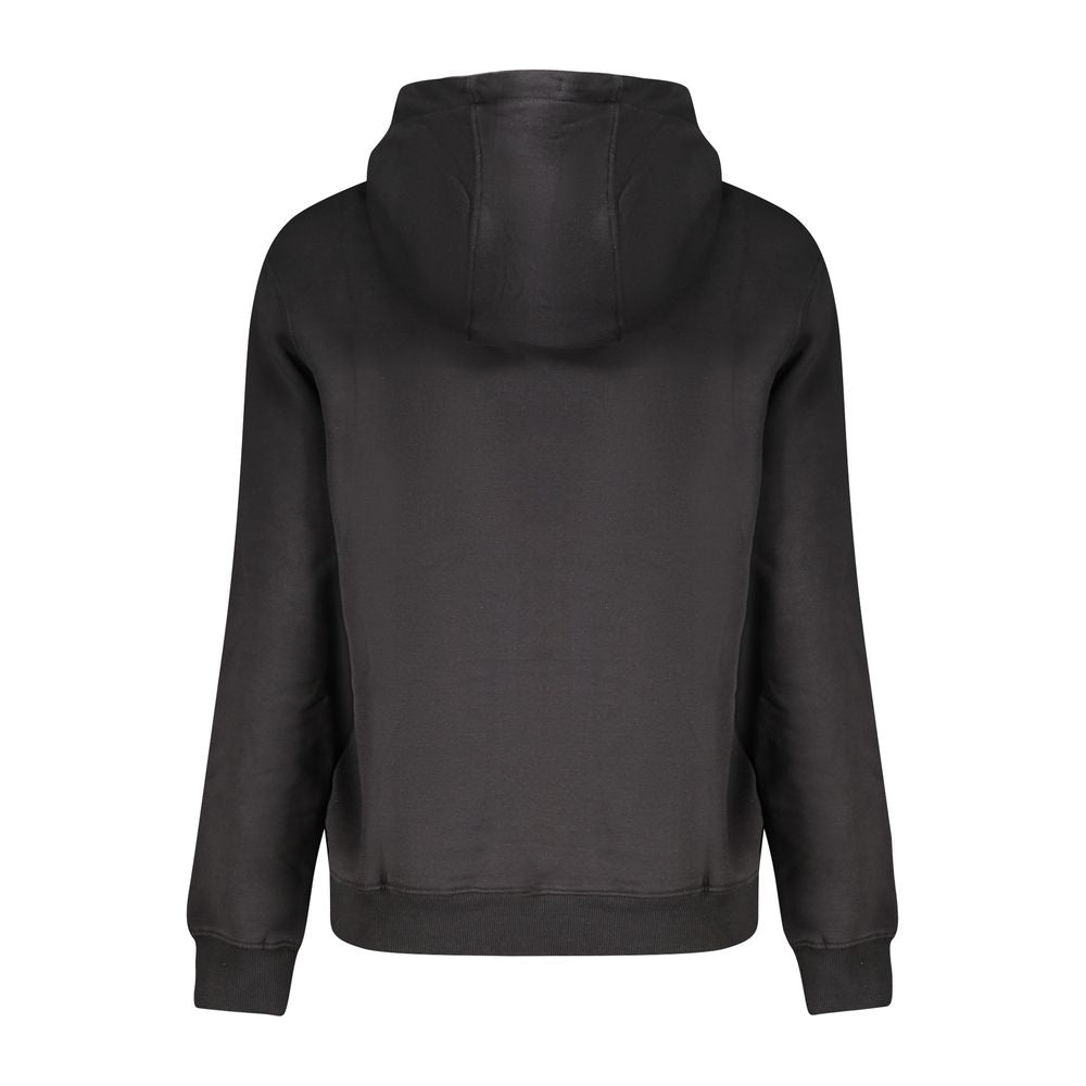 Schwarzer Baumwollpullover für Damen
