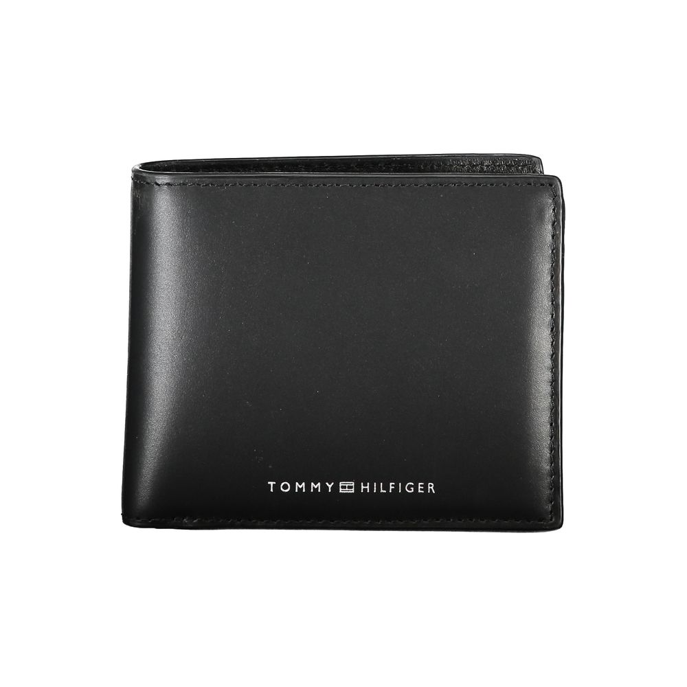 Elegante schwarze Lederbrieftasche für den modernen Mann