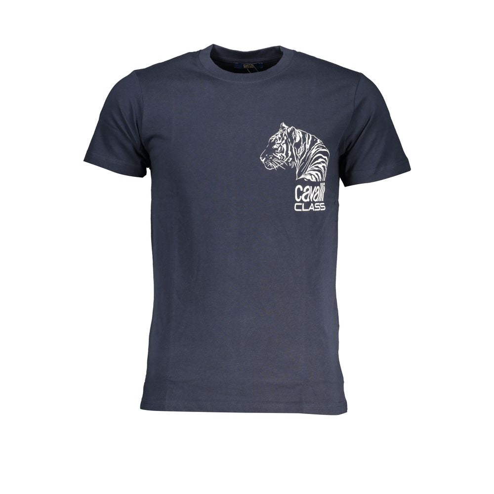 Blaues Baumwoll-T-Shirt