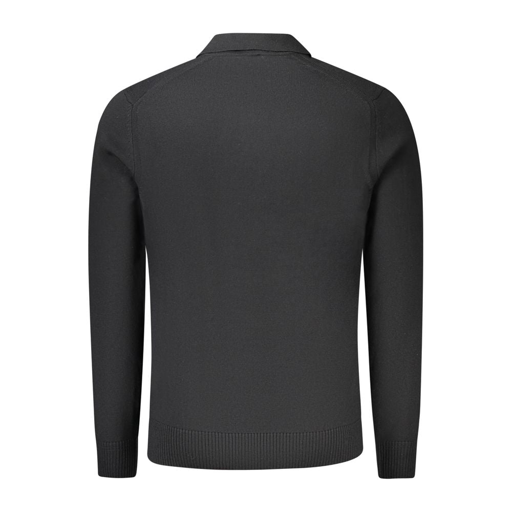 Schwarzer Wollpullover für Herren