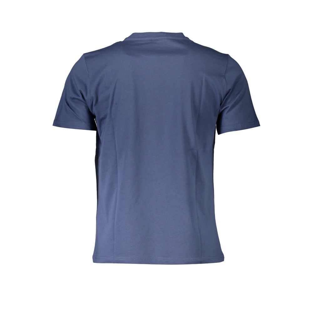 Blaues Herren-T-Shirt aus Baumwolle