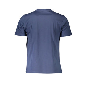 Blaues Herren-T-Shirt aus Baumwolle