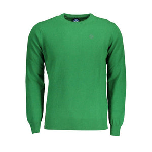 Grüner Wollpullover für Herren