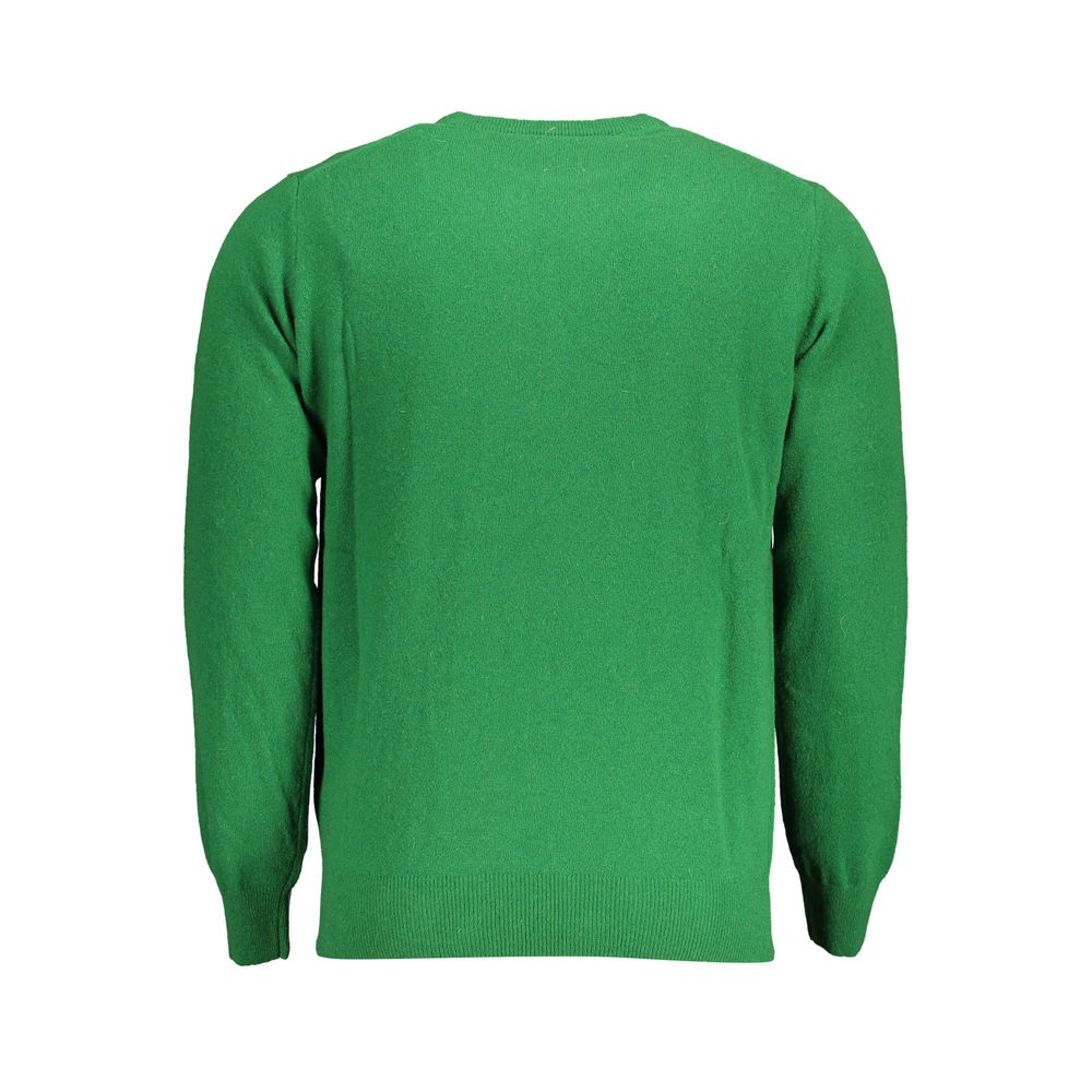 Grüner Wollpullover für Herren