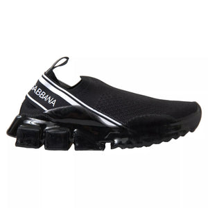 Schwarze Sorrento Low-Top-Sneaker zum Hineinschlüpfen