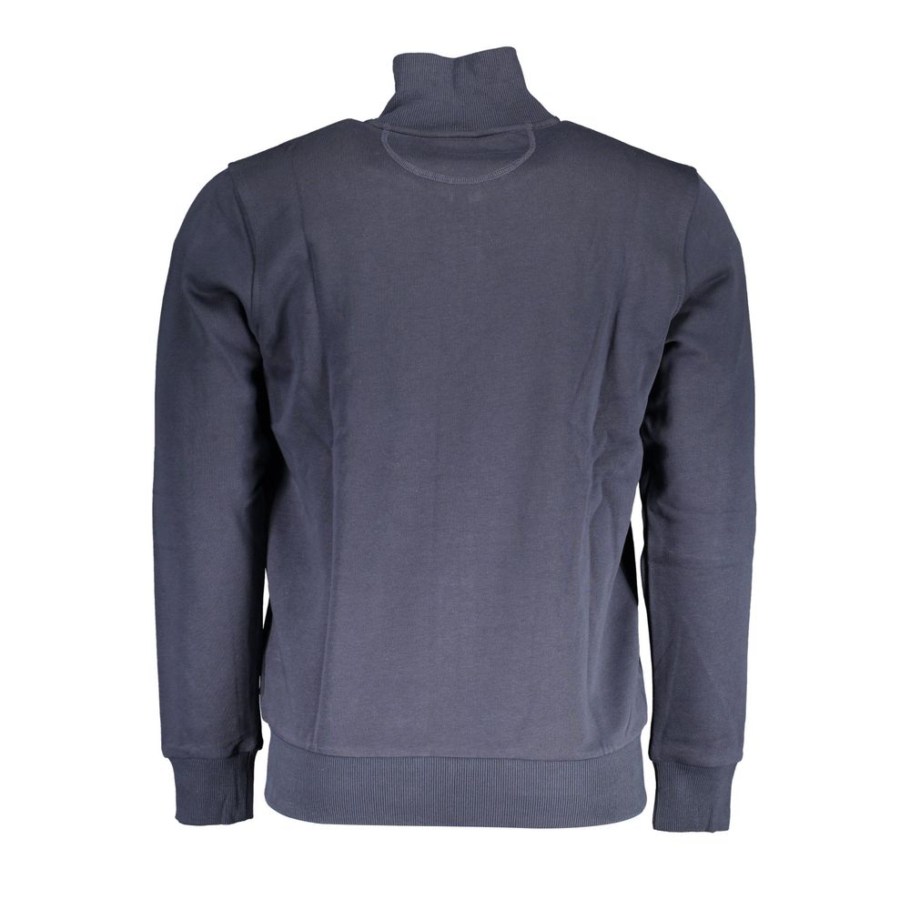 Blauer Baumwollpullover für Herren