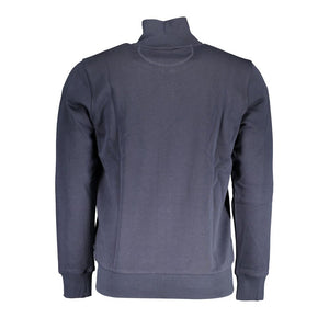 Blauer Baumwollpullover für Herren