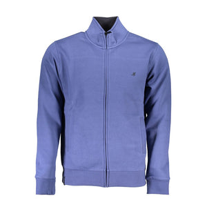 Blauer Baumwollpullover
