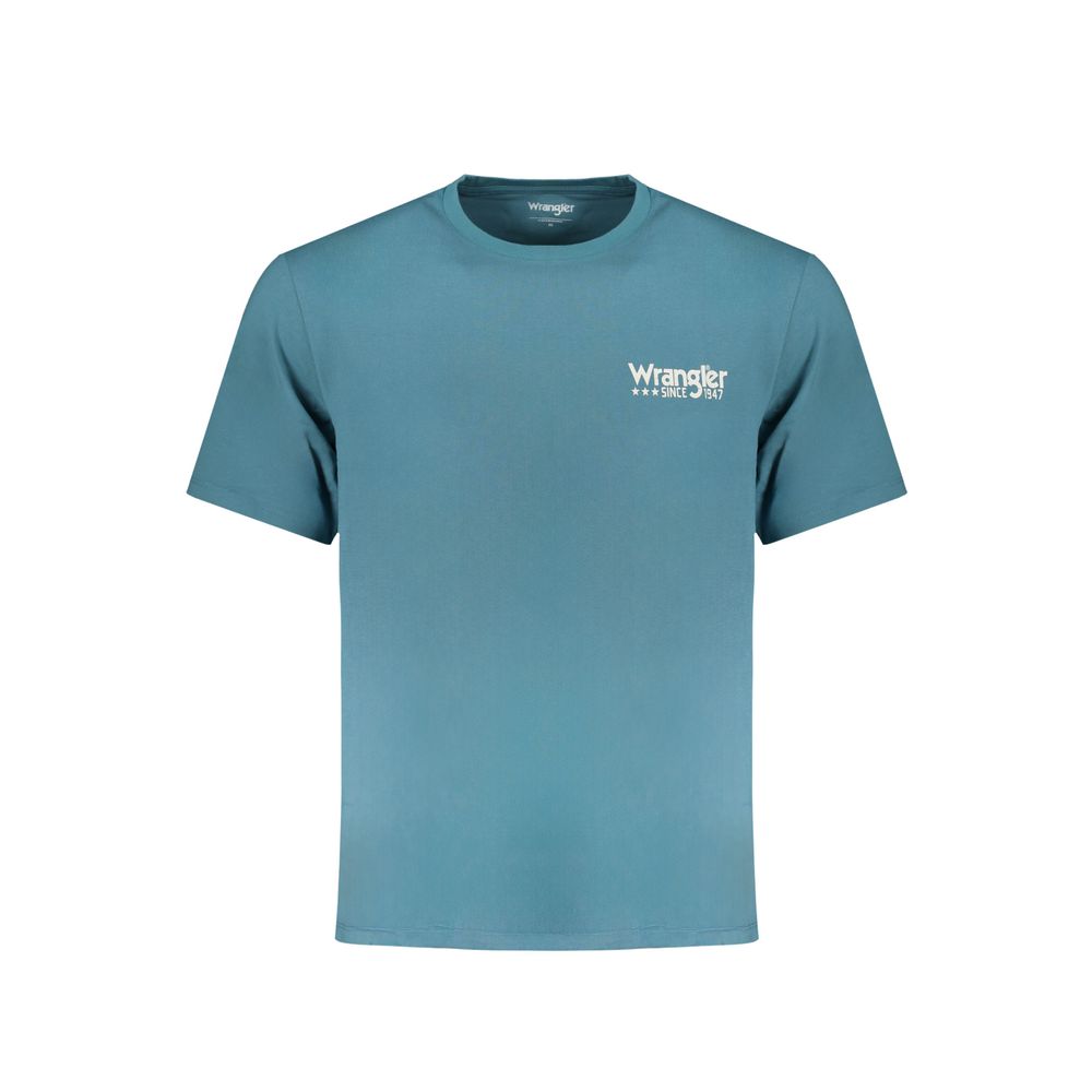 Blaues Baumwoll-T-Shirt