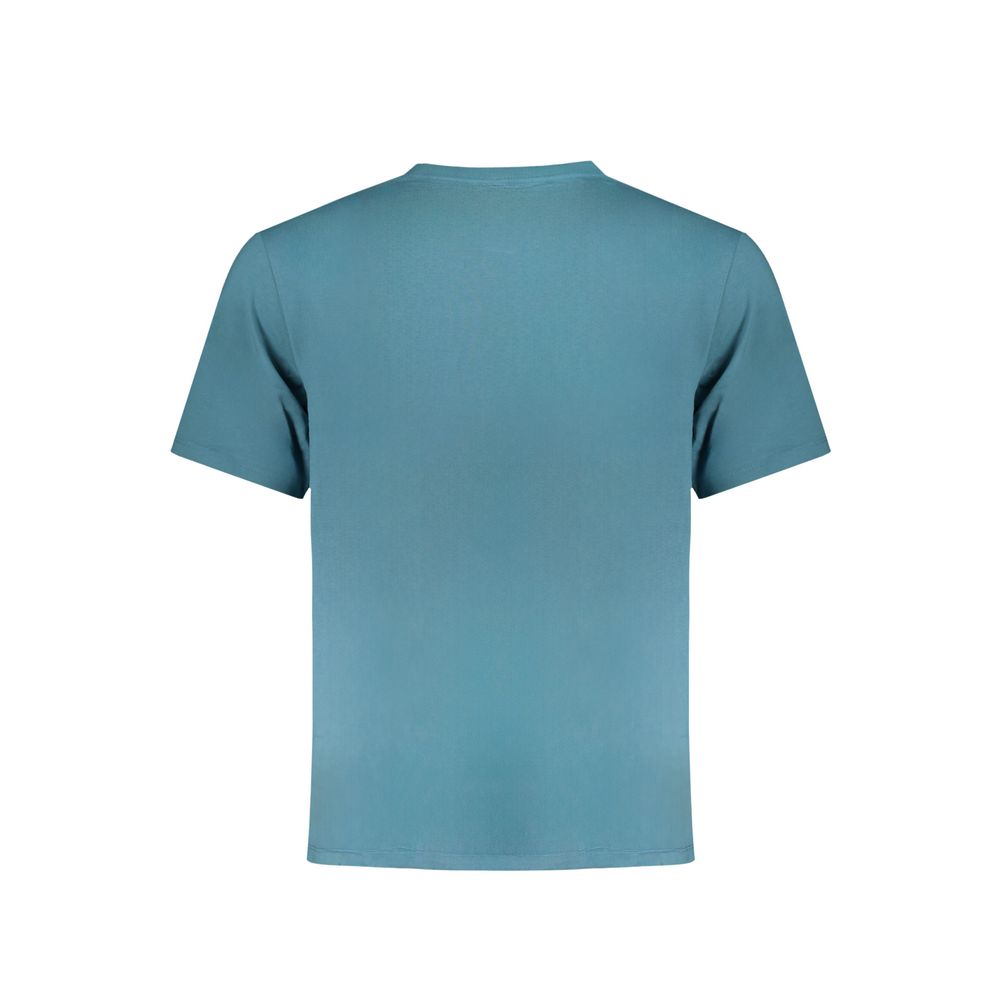 Blaues Baumwoll-T-Shirt