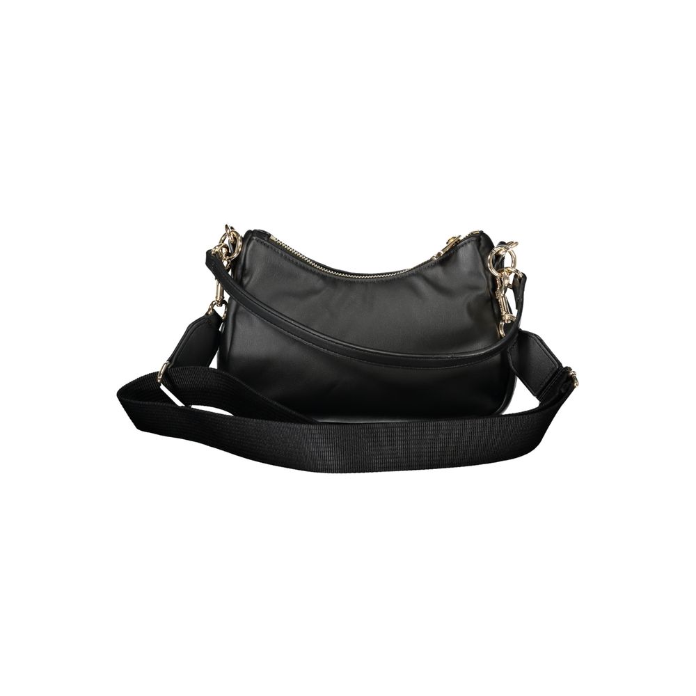 Schwarze Polyester Damen Handtasche