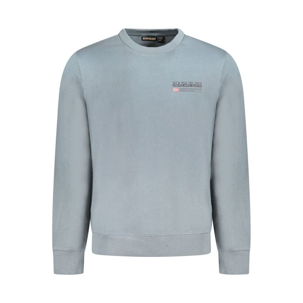 Grauer Baumwollpullover für Herren