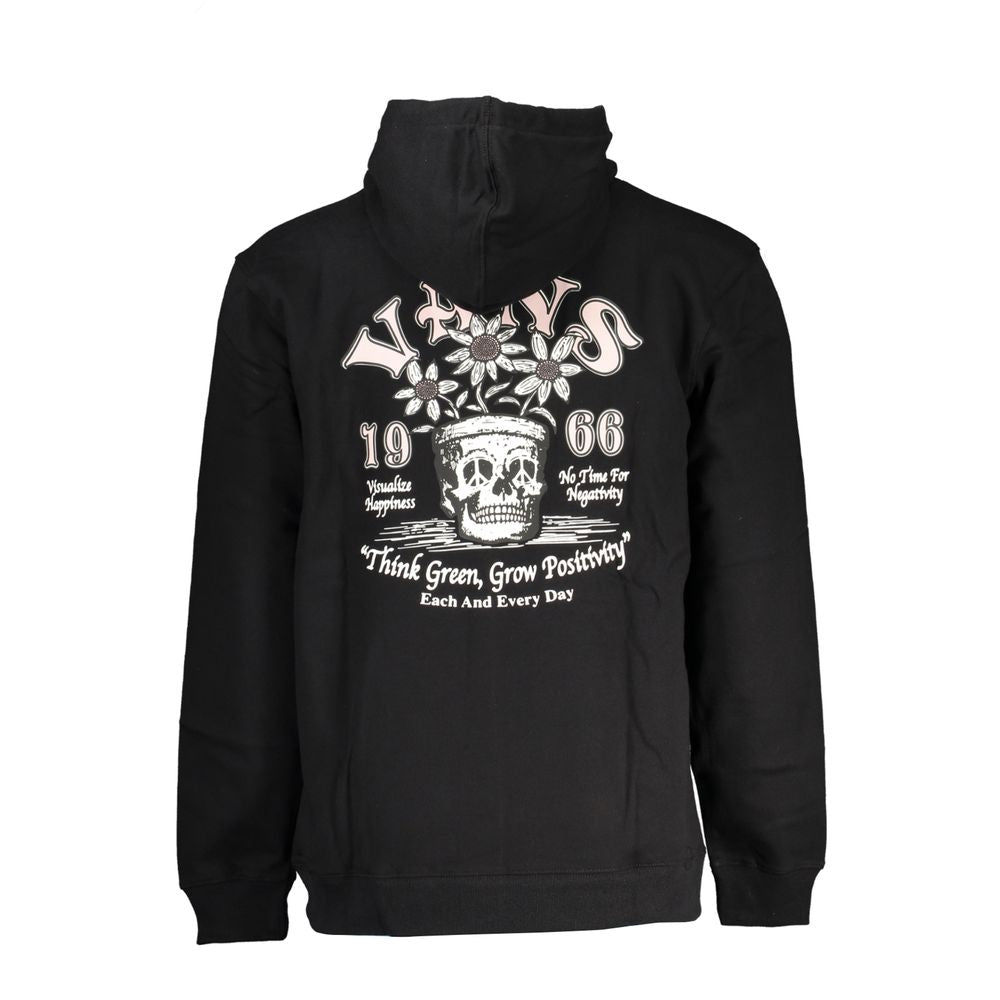 Elegantes Fleece-Kapuzensweatshirt in Schwarz