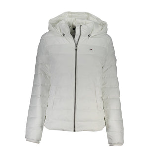 Weiße Polyester-Damenjacke