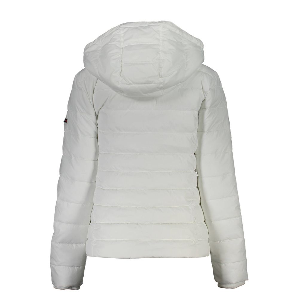 Weiße Polyester-Damenjacke