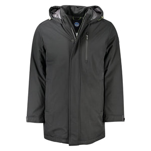 Schwarze Polyester-Herrenjacke
