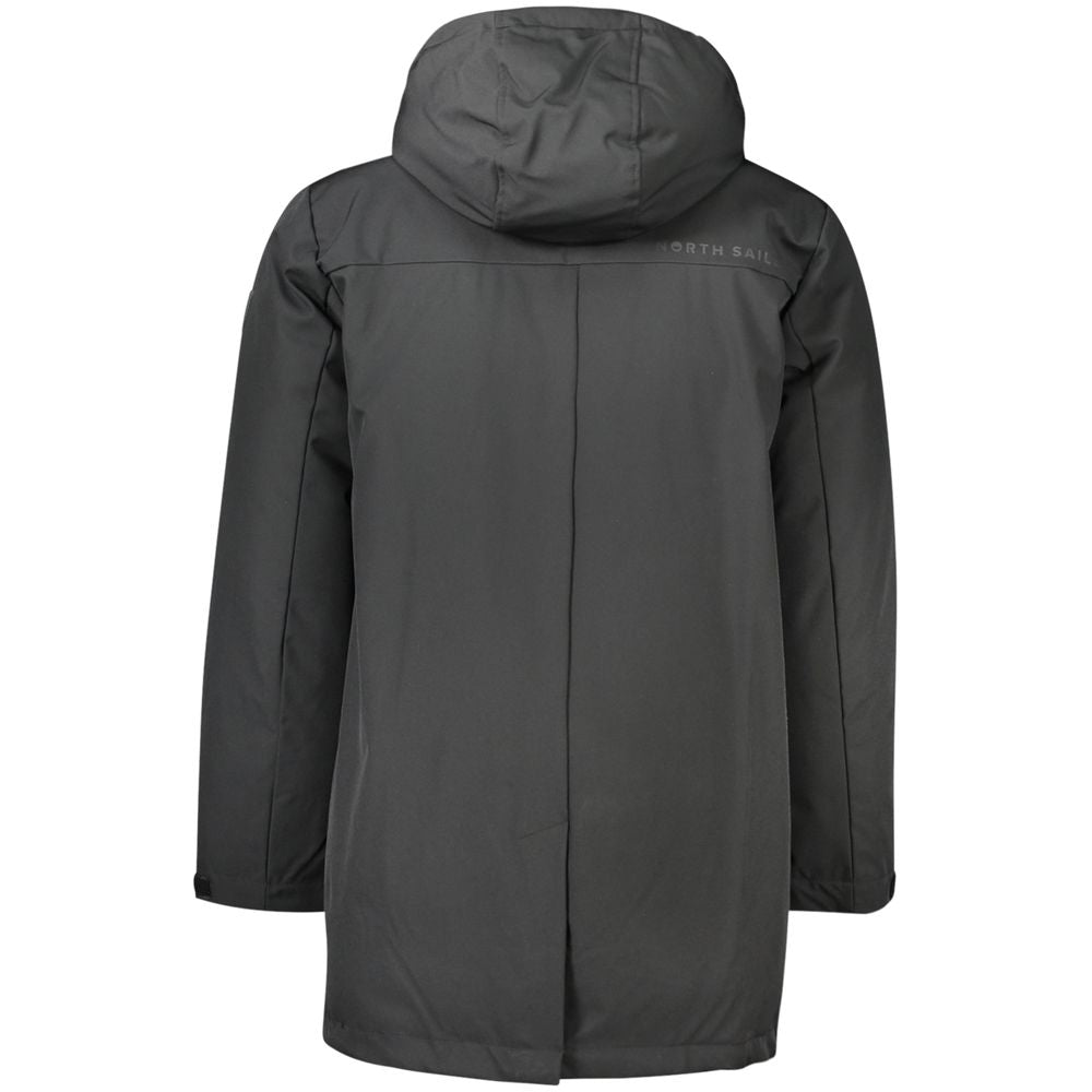 Schwarze Polyester-Herrenjacke