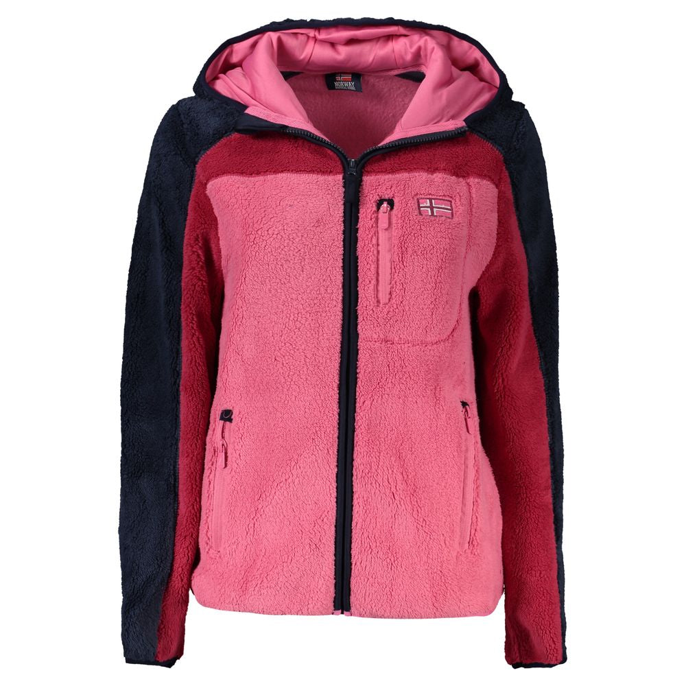 Rosa Polyester Damenjacke