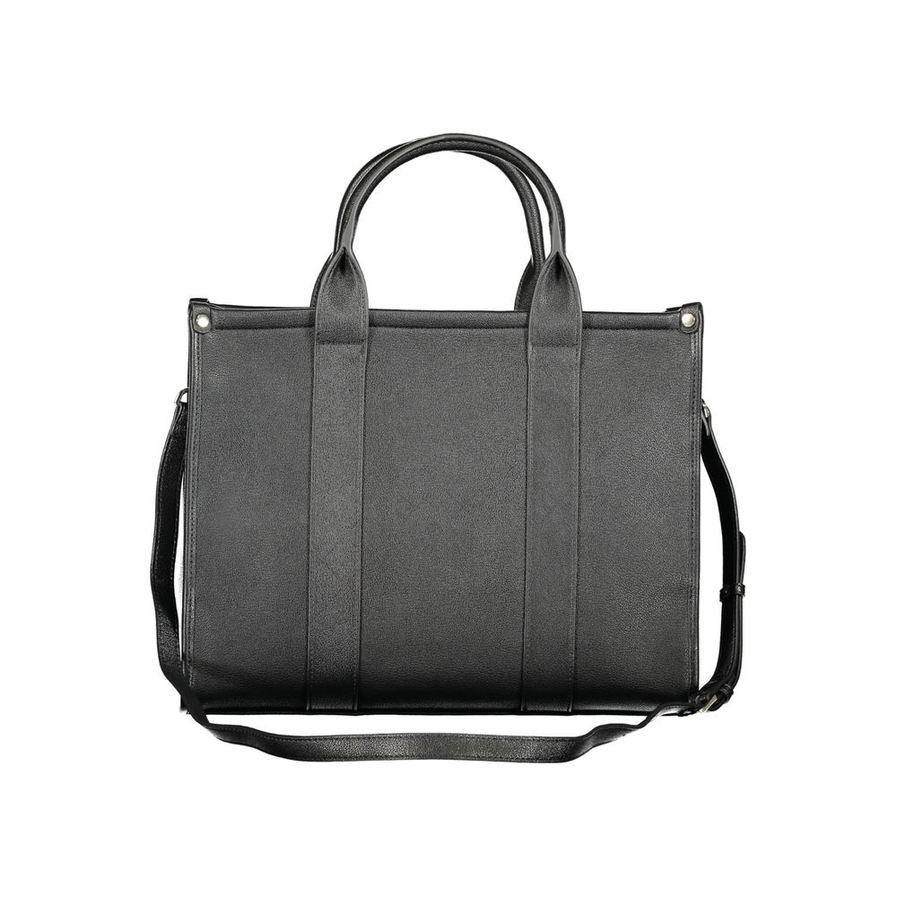 Schwarze Handtasche aus Polyethylen