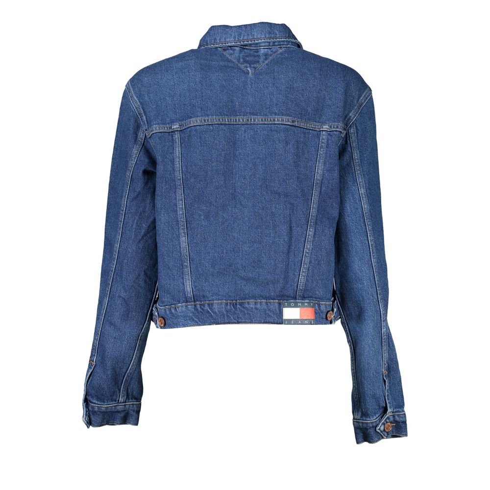 Blaue Baumwolljacke für Damen