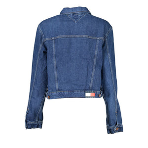 Blaue Baumwolljacke für Damen