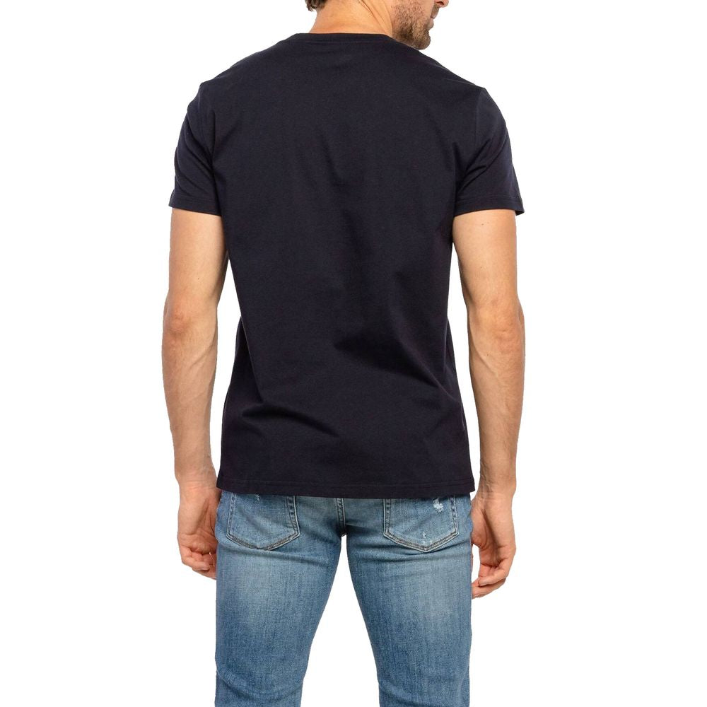 Blaues Baumwoll-T-Shirt