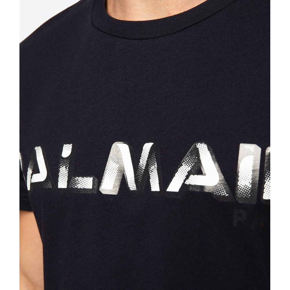 Blaues Baumwoll-T-Shirt