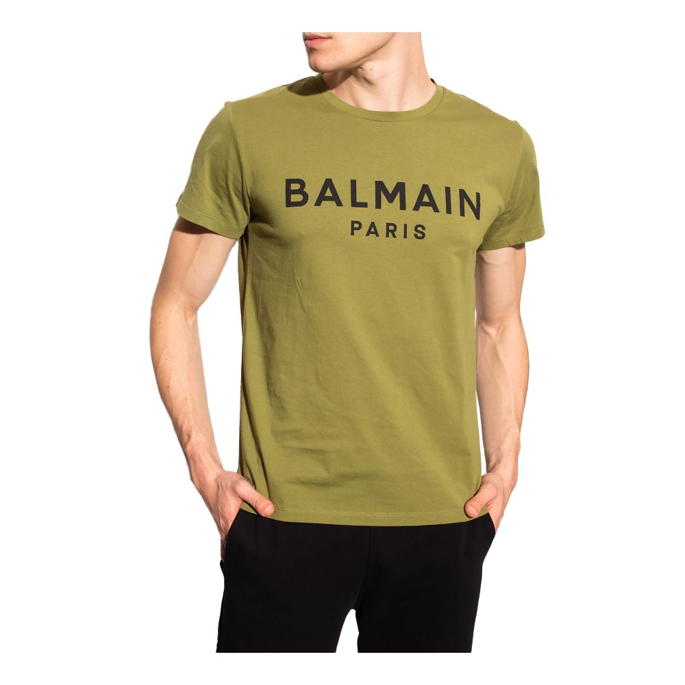 Grünes Baumwoll-T-Shirt