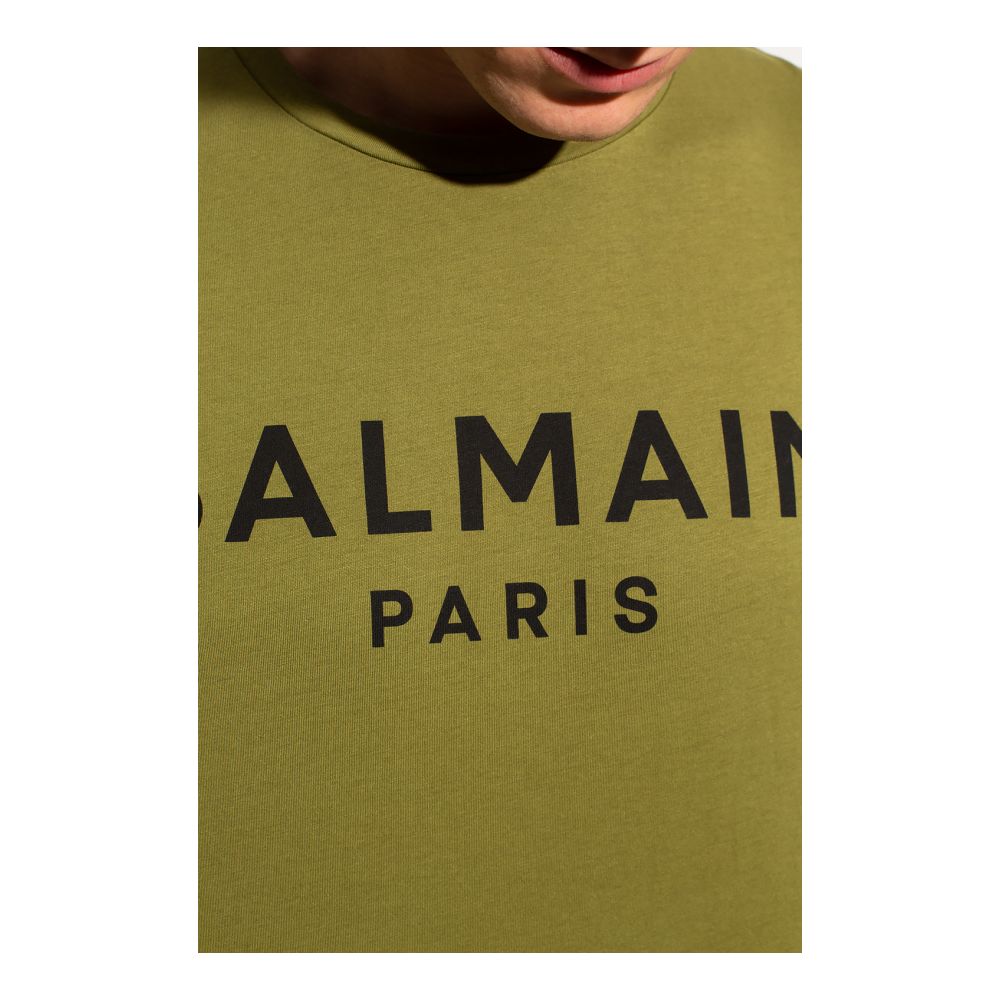 Grünes Baumwoll-T-Shirt