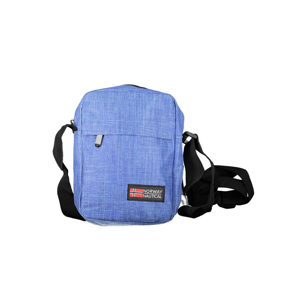 Blaue Umhängetasche aus Polyester