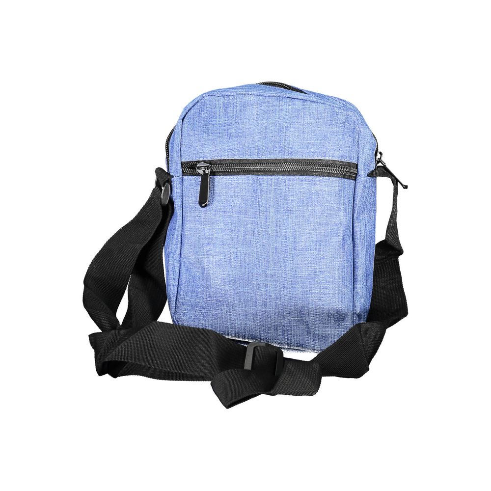 Blaue Umhängetasche aus Polyester