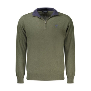 Grüner Wollpullover für Herren