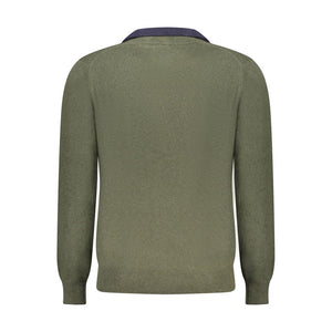 Green Wool Men Sweater