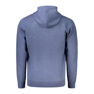 Blaue Strickjacke aus Polyamid für Herren