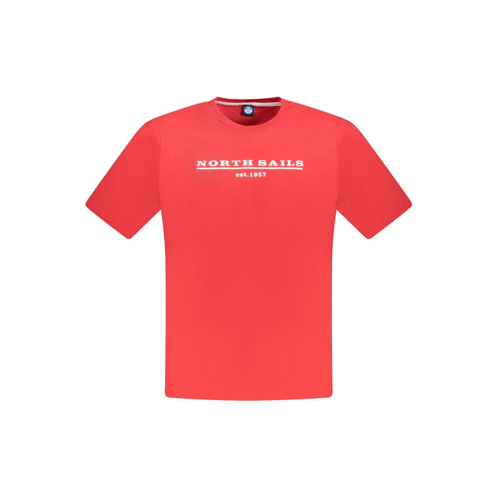 Rotes Herren-T-Shirt aus Baumwolle