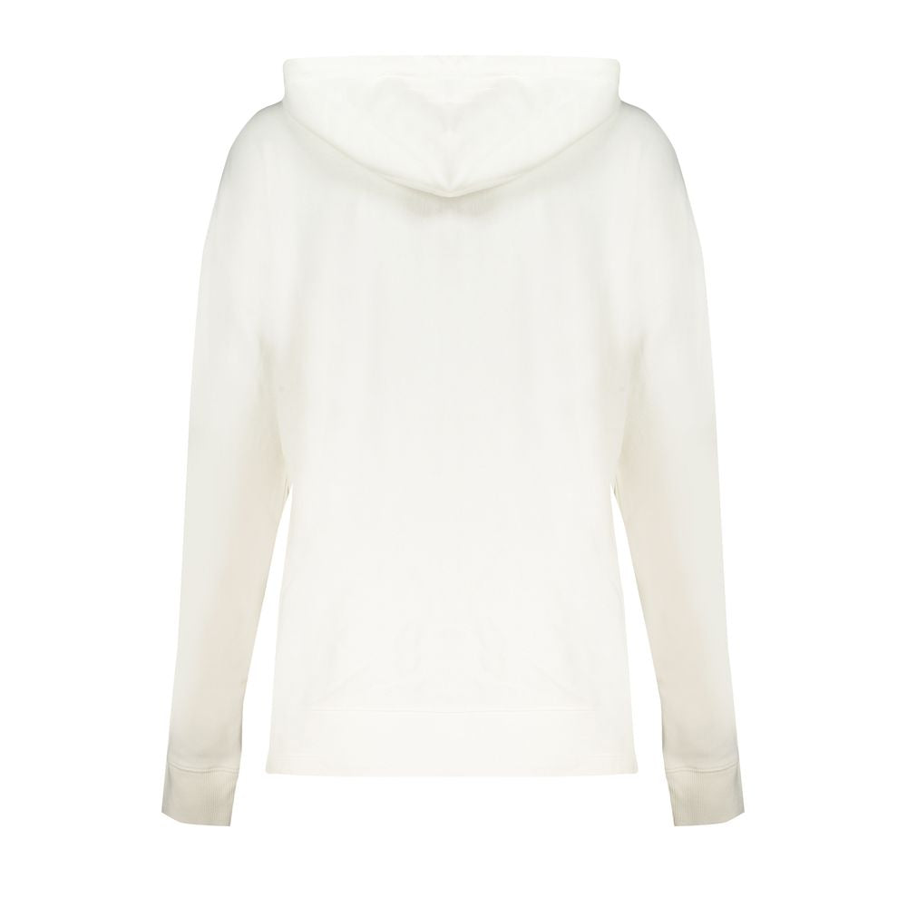 Weißer Baumwollpullover